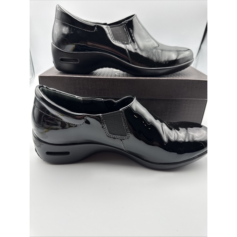 Cole Haan Women Clog 8B Black Patent Leather Pull On WaterProof Comfort Shoes - Picture 5 of 8